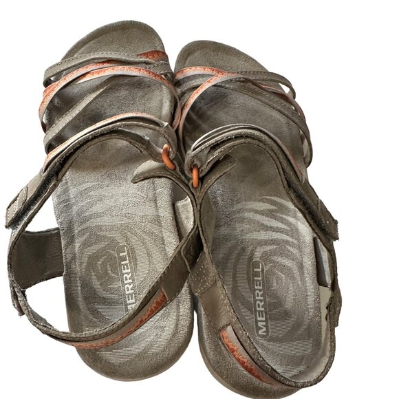 Merrell Moon women's sz 9 clay color performance footwear strappy sandals - Picture 2 of 5
